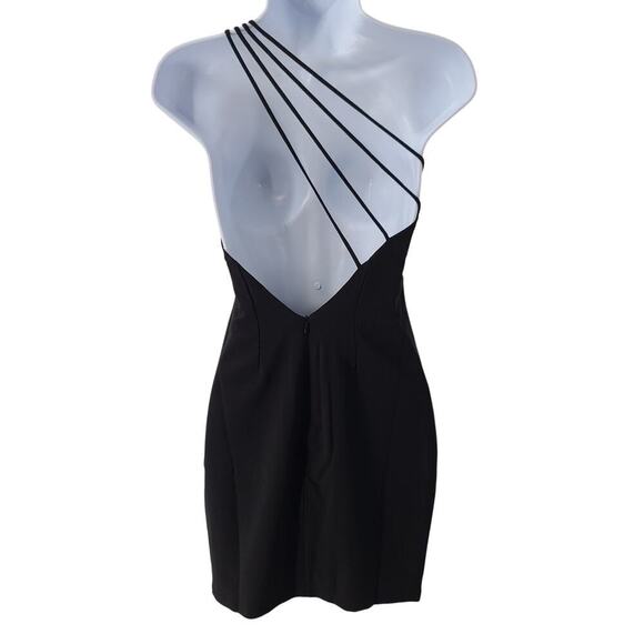 Krisa women's strappy little black dress NWT Size XS Party Cocktail Formal - Picture 2 of 8